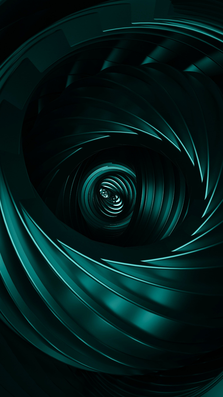 Spirale, Fraktale Kunst, Wasser, Azure, Aqua. Wallpaper in 750x1334 Resolution