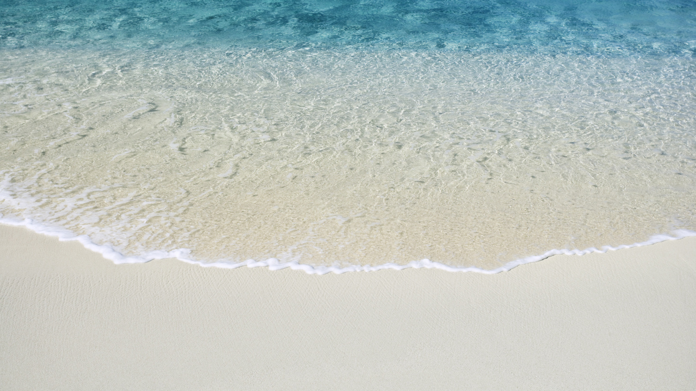 Sable de Mer, Plage, Sand, Eau, Mer. Wallpaper in 1366x768 Resolution
