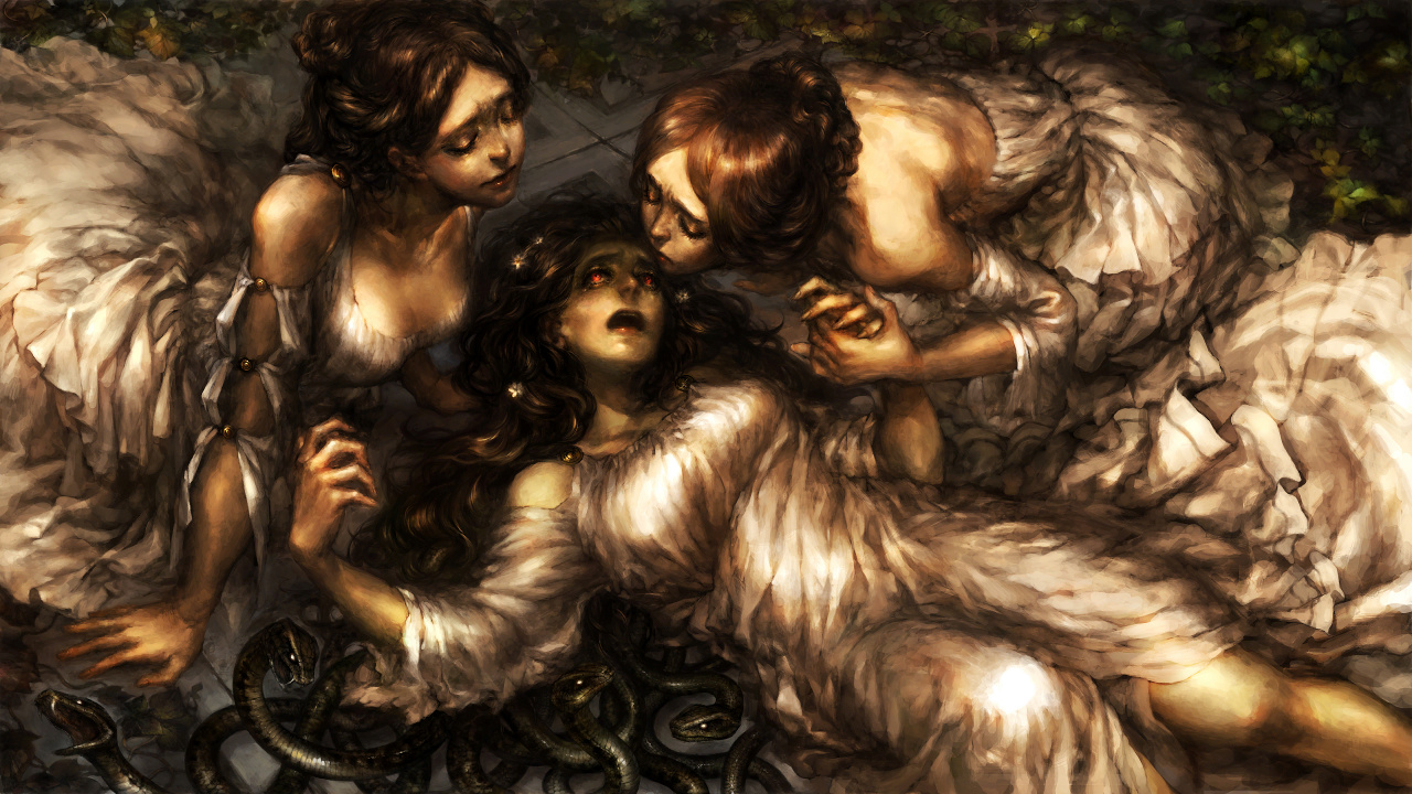 3 Mujeres Tendidas en el Suelo. Wallpaper in 1280x720 Resolution