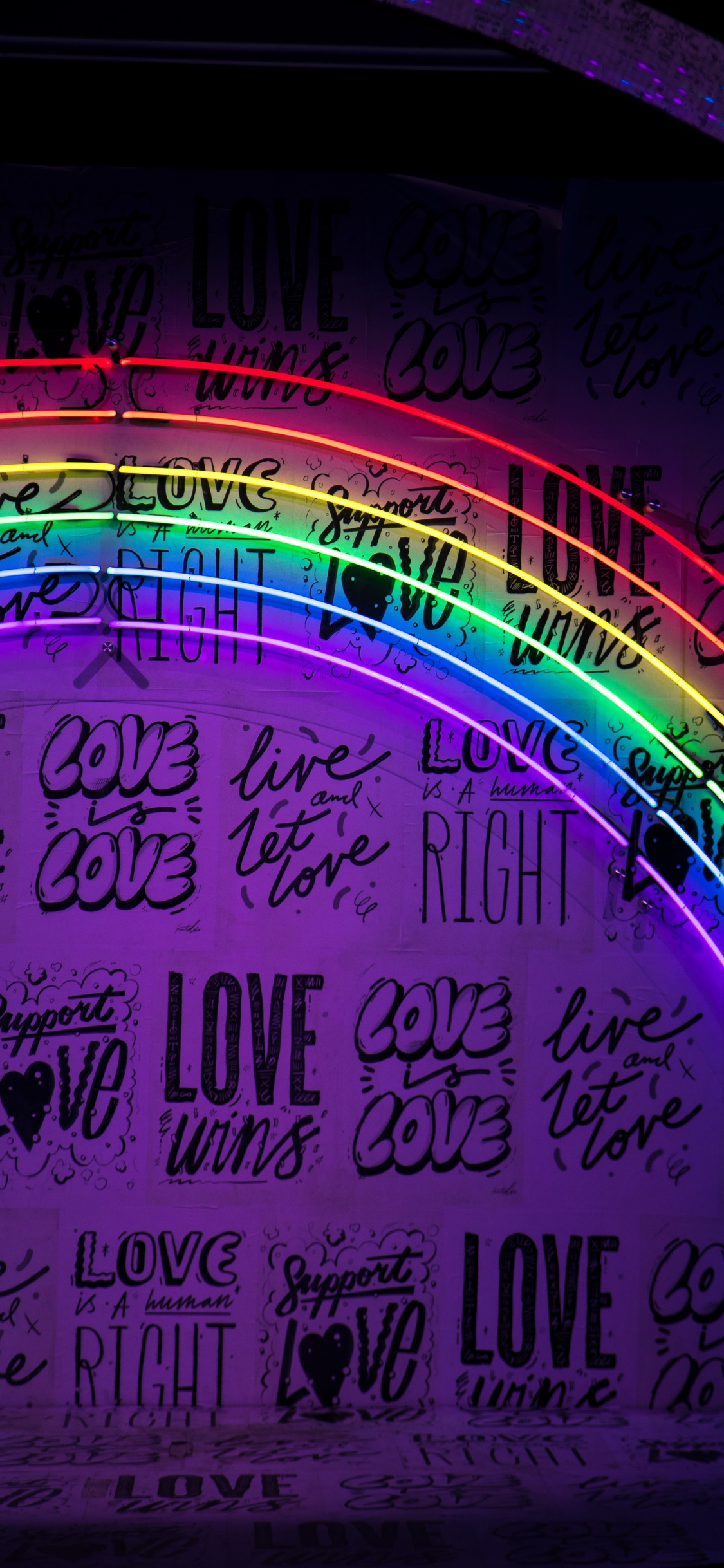 Raidow Love Aesthetic, Violet, Purple, Line, Magenta. Wallpaper in 1125x2436 Resolution