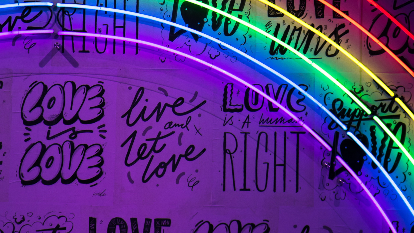 Raidow Love Aesthetic, Violet, Purple, Line, Magenta. Wallpaper in 1366x768 Resolution