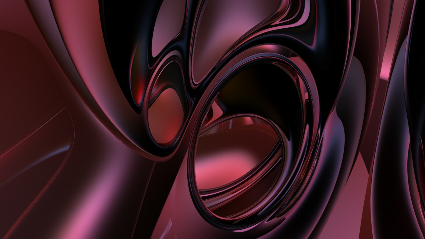 Black and White Abstract Illustration. Wallpaper in 1366x768 Resolution