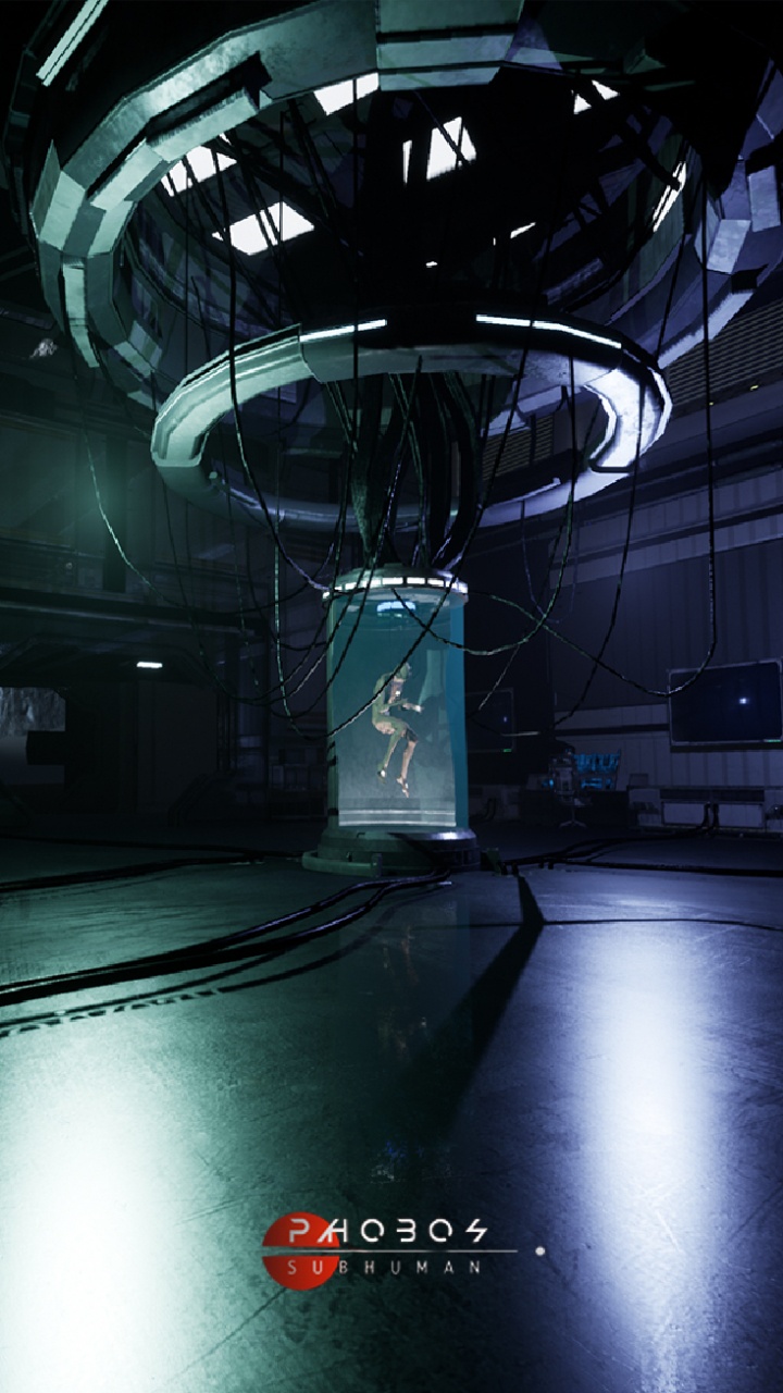 Réflexion, Espace, Verre, Symétrie, Obscurité. Wallpaper in 720x1280 Resolution