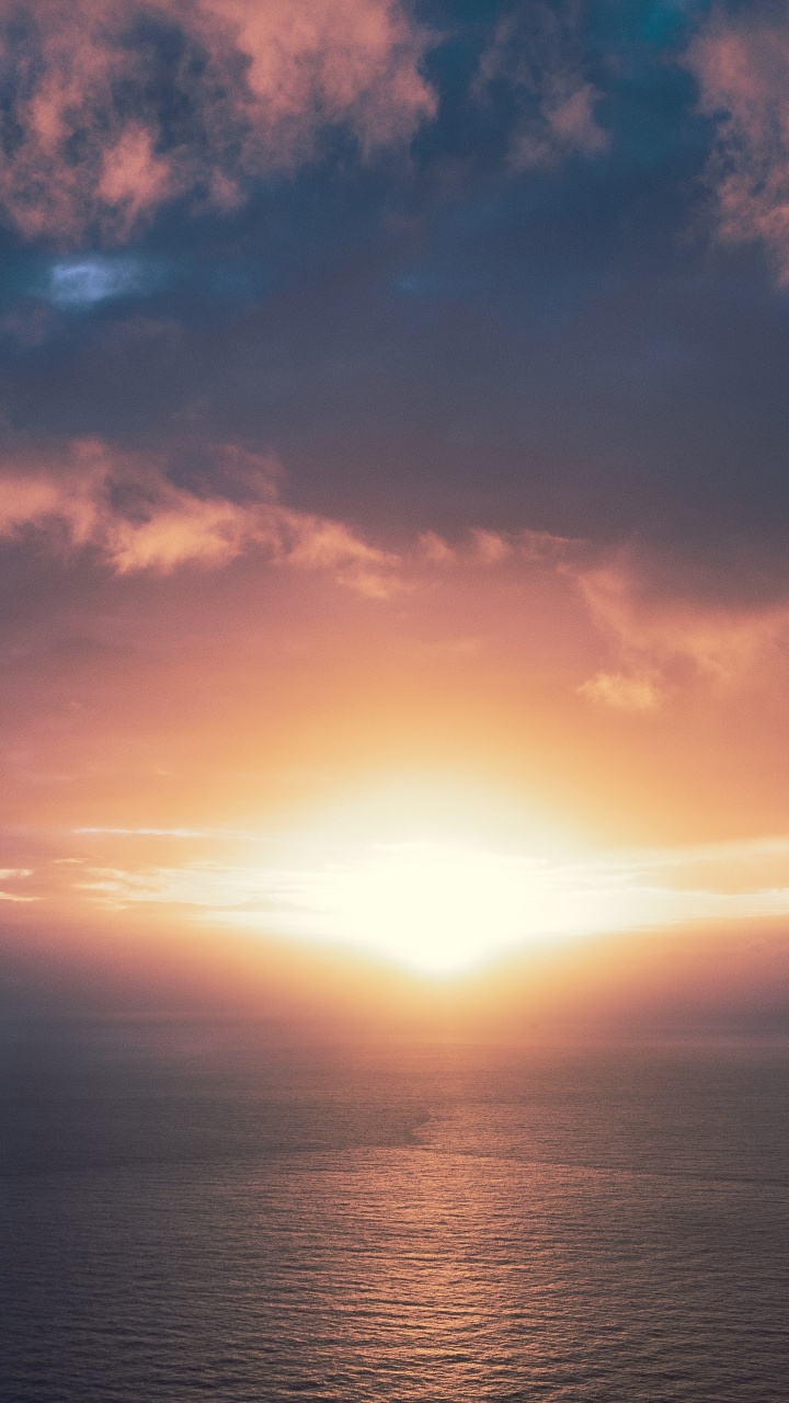 Cloud, Water, Atmosphere, Water Resources, Afterglow. Wallpaper in 720x1280 Resolution