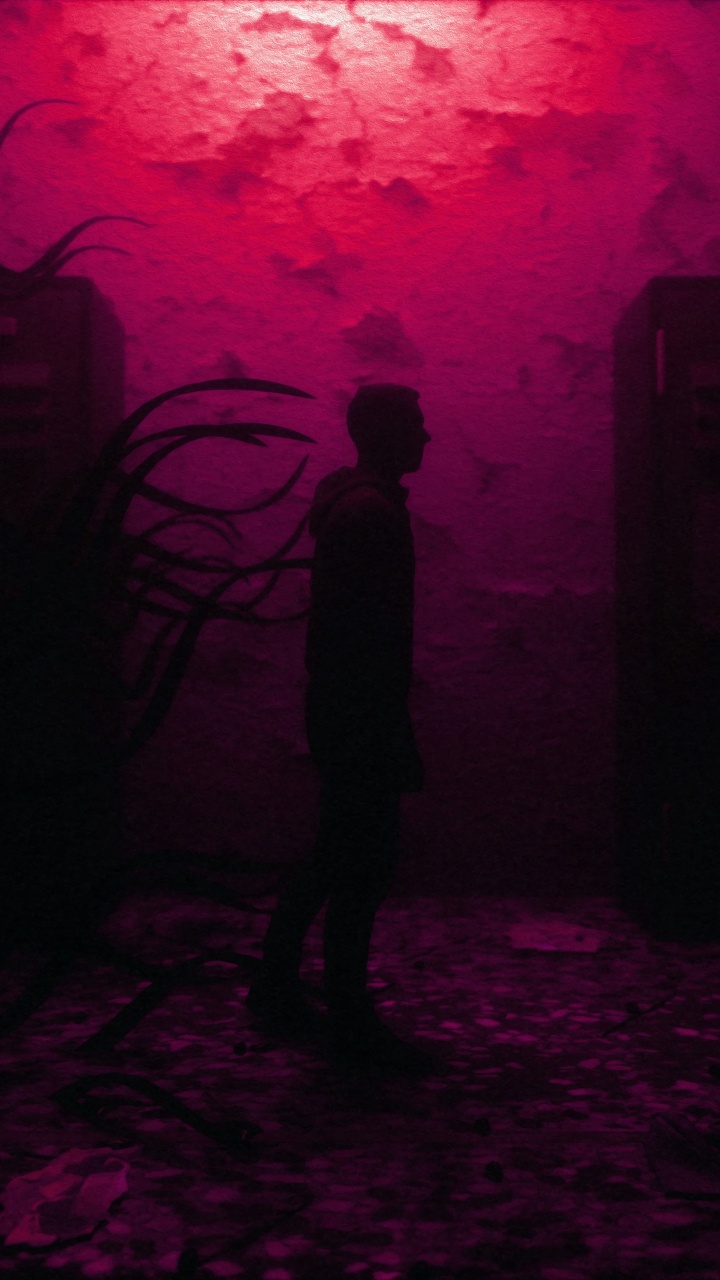 Silueta de Persona de Pie en el Suelo. Wallpaper in 720x1280 Resolution