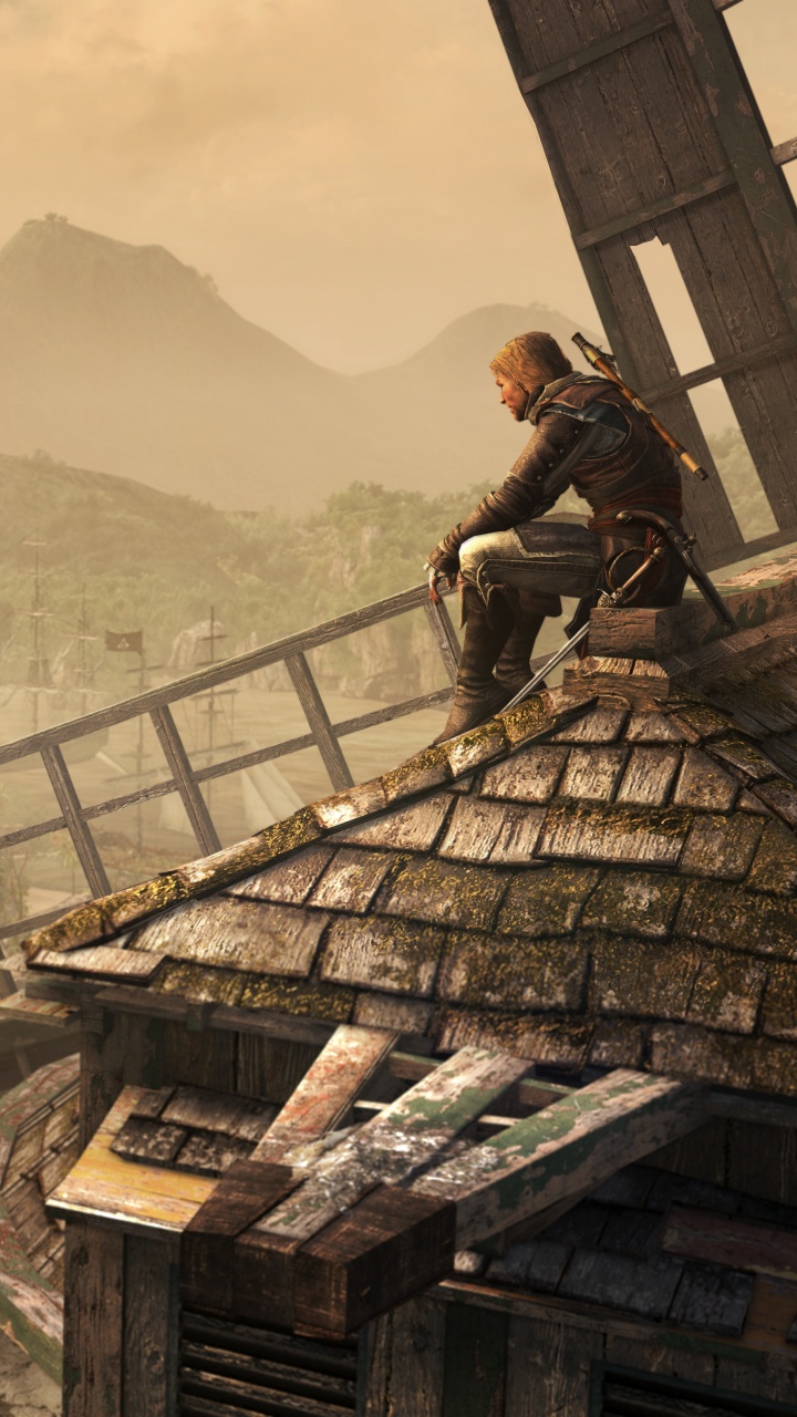 Assassins Creed III, Ubisoft, Edward Kenway, Playstation 3, Pc-Spiel. Wallpaper in 720x1280 Resolution