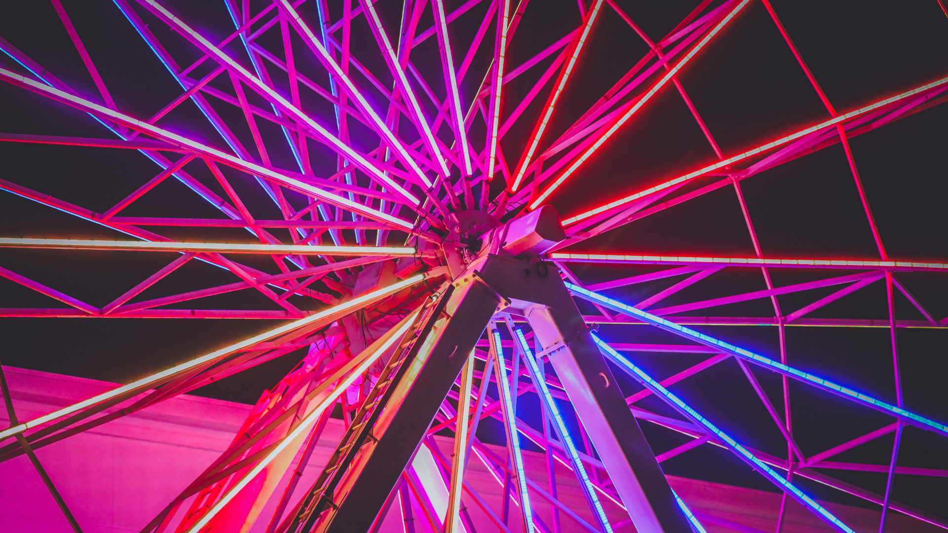 Bande Organise, Nature, Colorfulness, Blue, Ferris Wheel. Wallpaper in 1920x1080 Resolution
