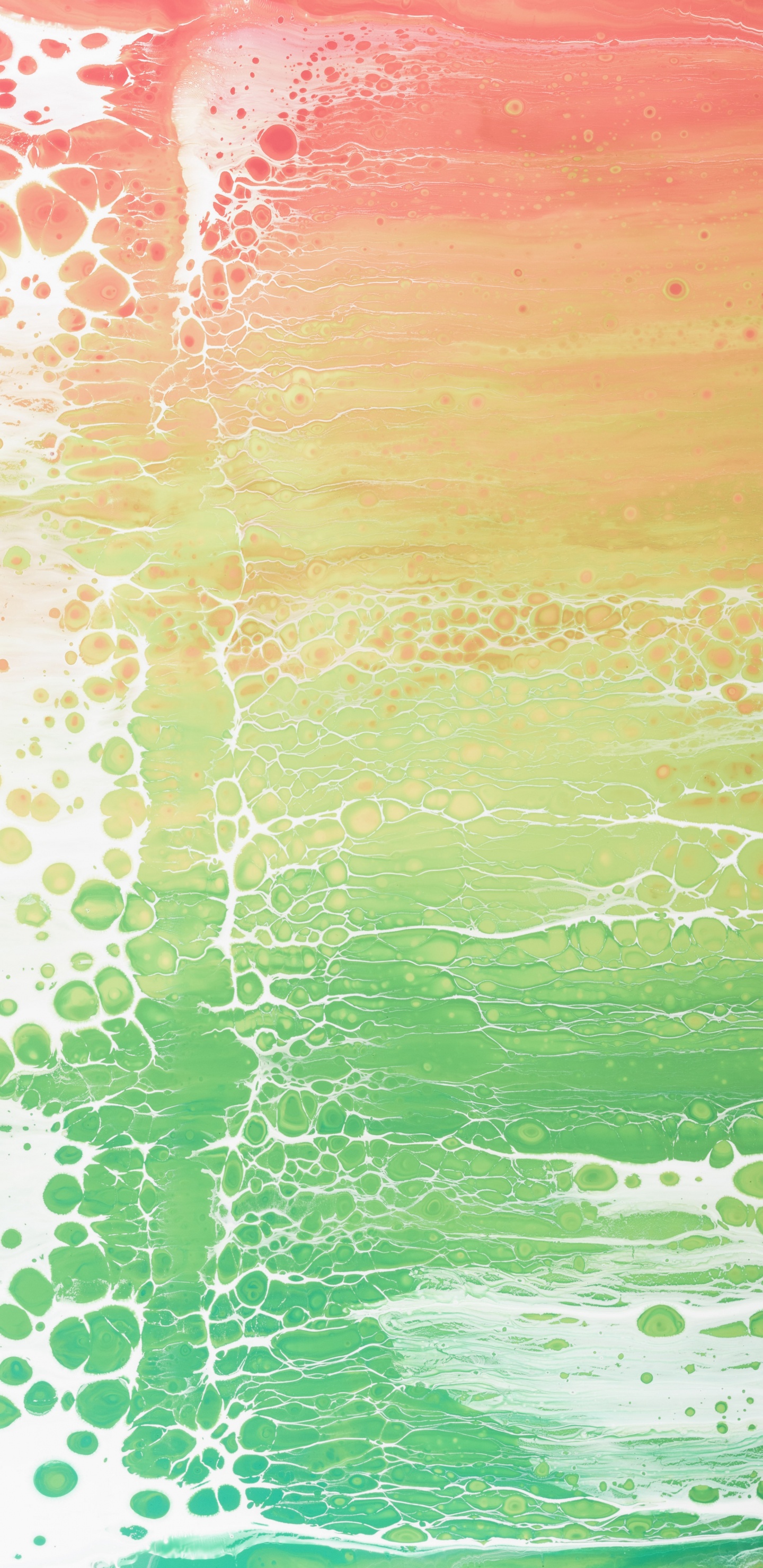 Green and White Abstract Painting. Wallpaper in 1440x2960 Resolution