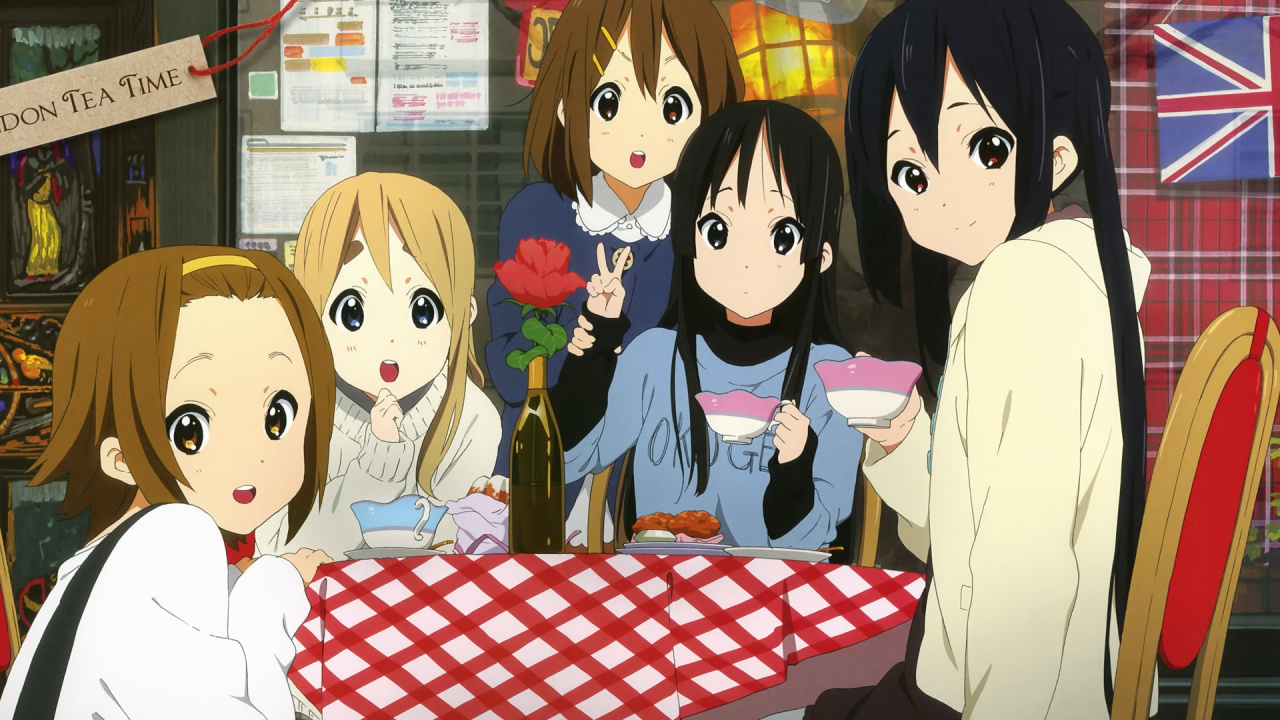 Girl in Black and White School Uniform Standing Beside Girl in White Long Sleeve Shirt. Wallpaper in 1280x720 Resolution