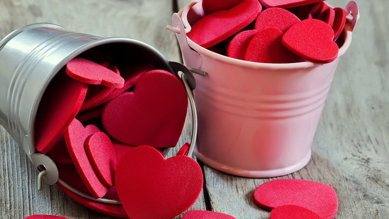 Amour, Cœur, Pétale, le Jour de Valentines, Poésie. Wallpaper in 1280x720 Resolution