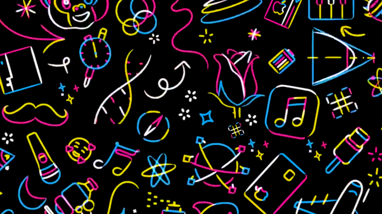 苹果, 艺术, 圆圈, 绘画, 视觉艺术 壁纸 1280x720 允许