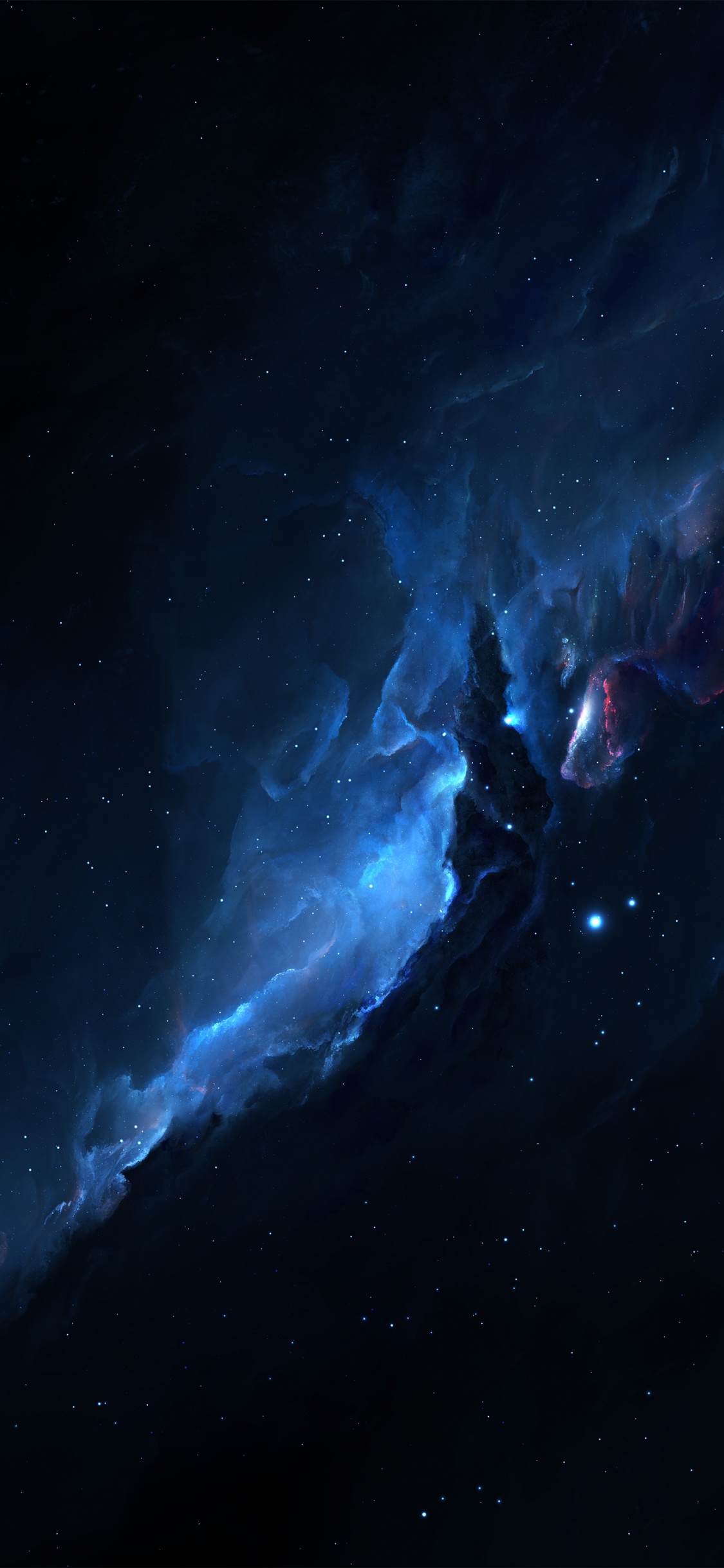 气氛, 天空, 电蓝色的, 外层空间, 空间 壁纸 1125x2436 允许