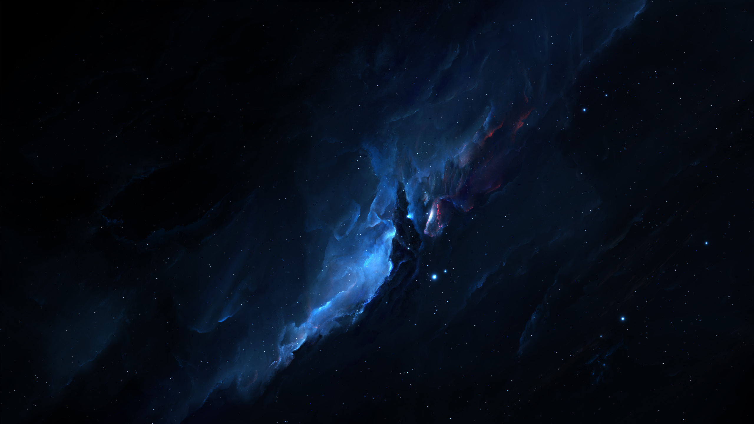 气氛, 天空, 电蓝色的, 外层空间, 空间 壁纸 2560x1440 允许