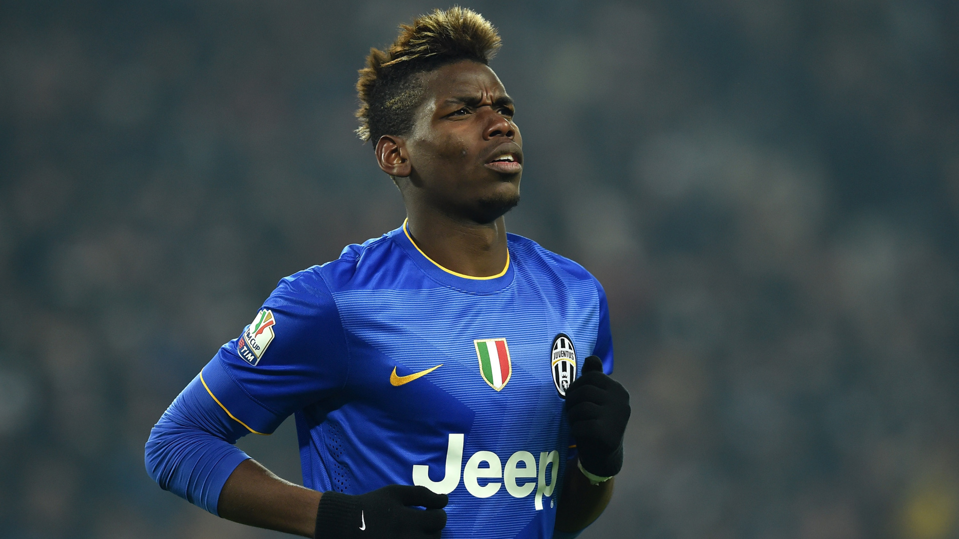 Man in Blue and White Nike Soccer Jersey. Wallpaper in 1920x1080 Resolution