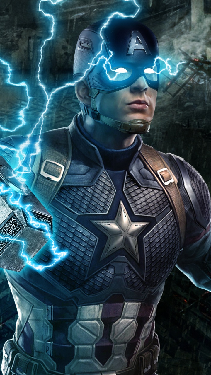 Homme en Costume Noir et Gris Avec Masque Bleu et Blanc. Wallpaper in 720x1280 Resolution