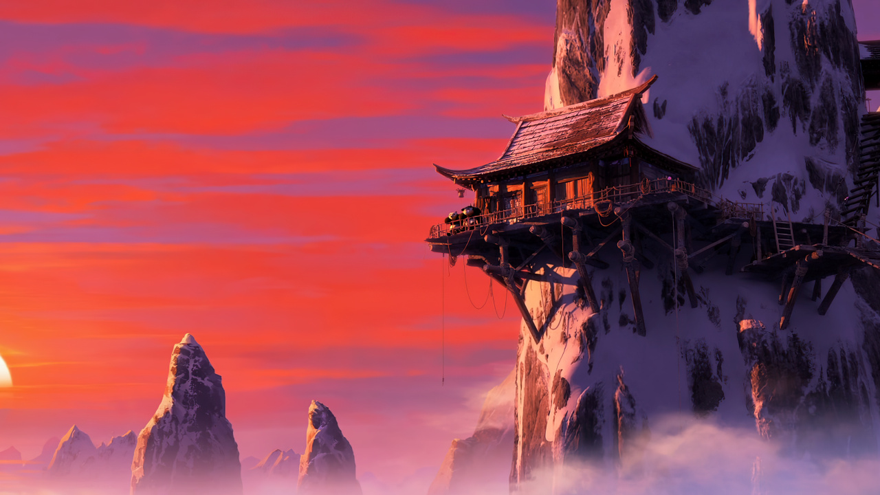 Animation DreamWorks, Atmosphère, Bâtiment, Paysage Naturel, Éclairage. Wallpaper in 1280x720 Resolution