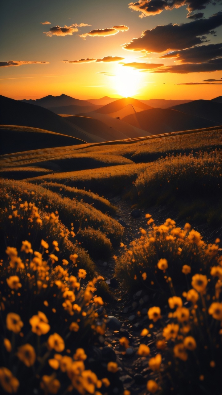 Wildflower, Cloud, Atmosphäre, Ökoregion, Licht. Wallpaper in 720x1280 Resolution