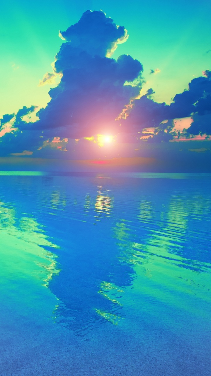 Sea, Empress Music Group, Water, Cloud, Water Resources. Wallpaper in 720x1280 Resolution