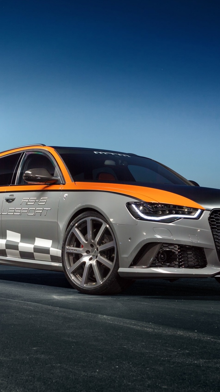 White Audi a 4 Coupe. Wallpaper in 720x1280 Resolution