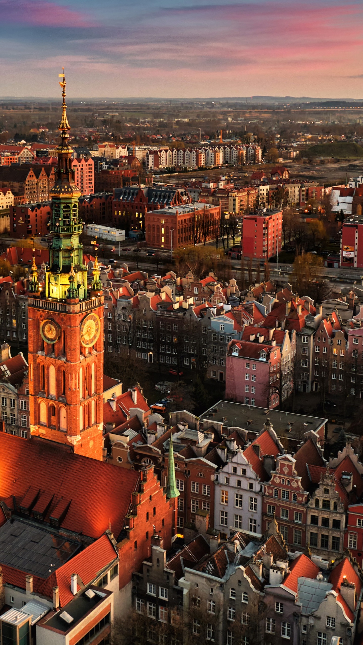 Urban Area, Gdask, Building, Cloud, World. Wallpaper in 1440x2560 Resolution