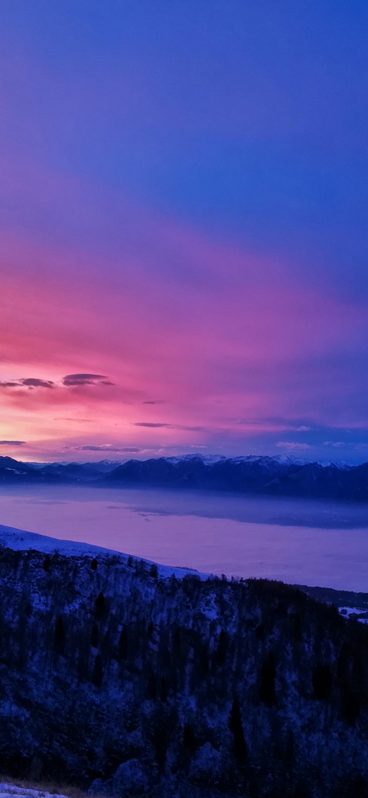 早上, 安装的风景, 大海, 天空, 黎明 壁纸 1242x2688 允许