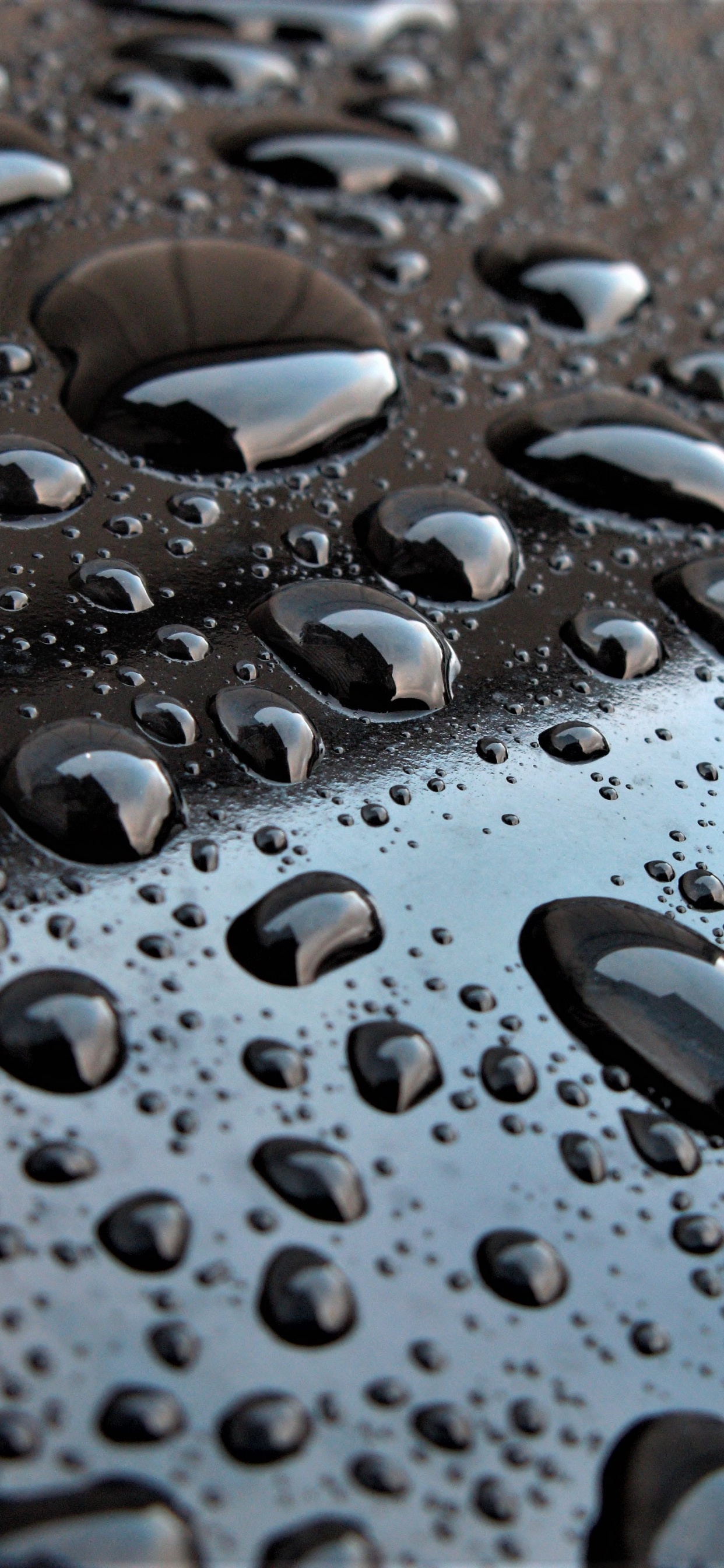 Gouttes D'eau Sur Verre Clair. Wallpaper in 1242x2688 Resolution