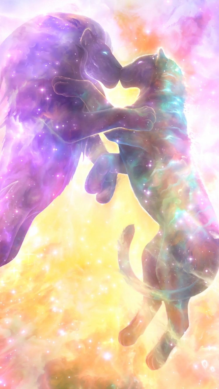 Blaue Und Grüne Abstrakte Malerei. Wallpaper in 750x1334 Resolution