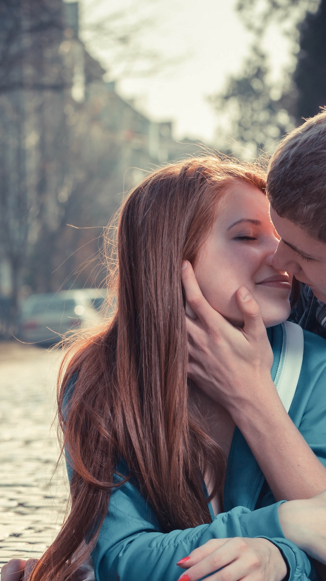 Honeymoon, Romance, Cell Phones, Love, Interaction. Wallpaper in 1080x1920 Resolution