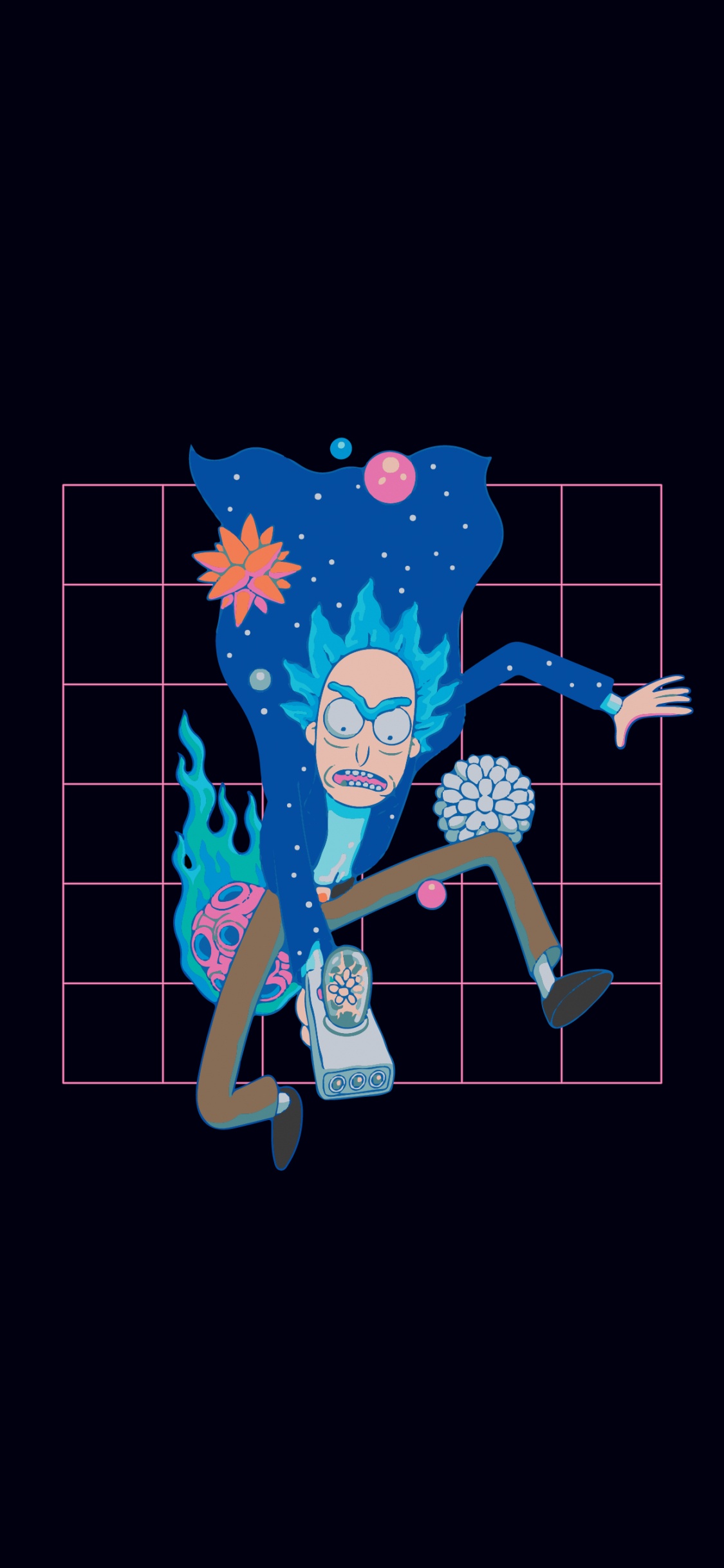 Amoled, Rick and Morty, Morty Smith, Rick Sanchez, Affiche. Wallpaper in 1125x2436 Resolution