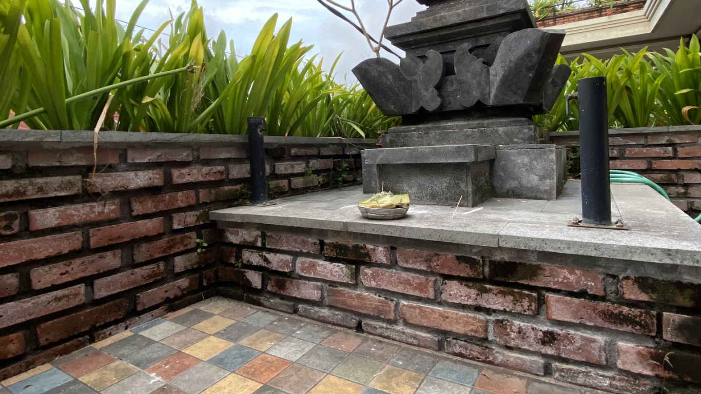 Indonesia, Bali, Wall, Roof, Tile. Wallpaper in 1366x768 Resolution
