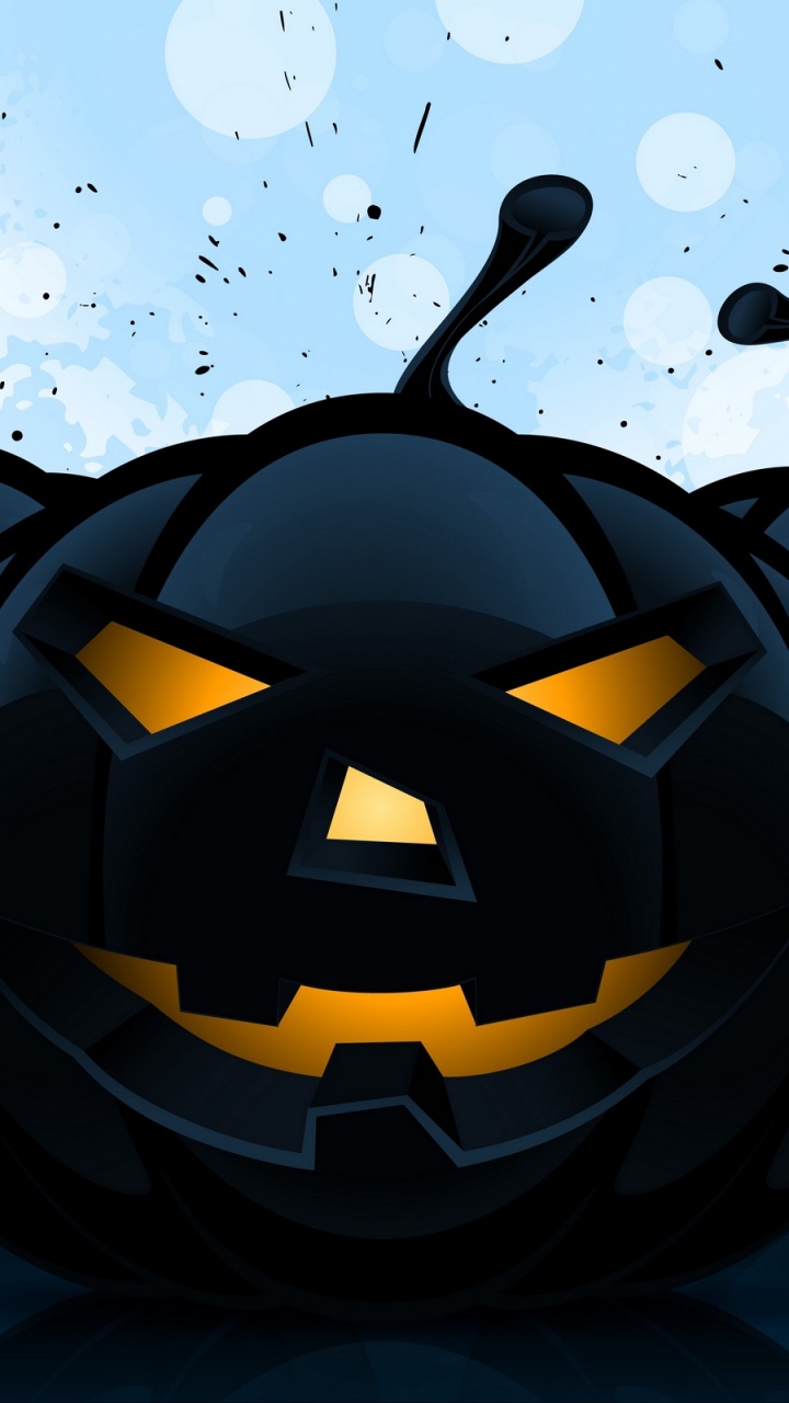 Citrouille, Illustration, Obscurité, Halloween, Jack o Lantern. Wallpaper in 720x1280 Resolution