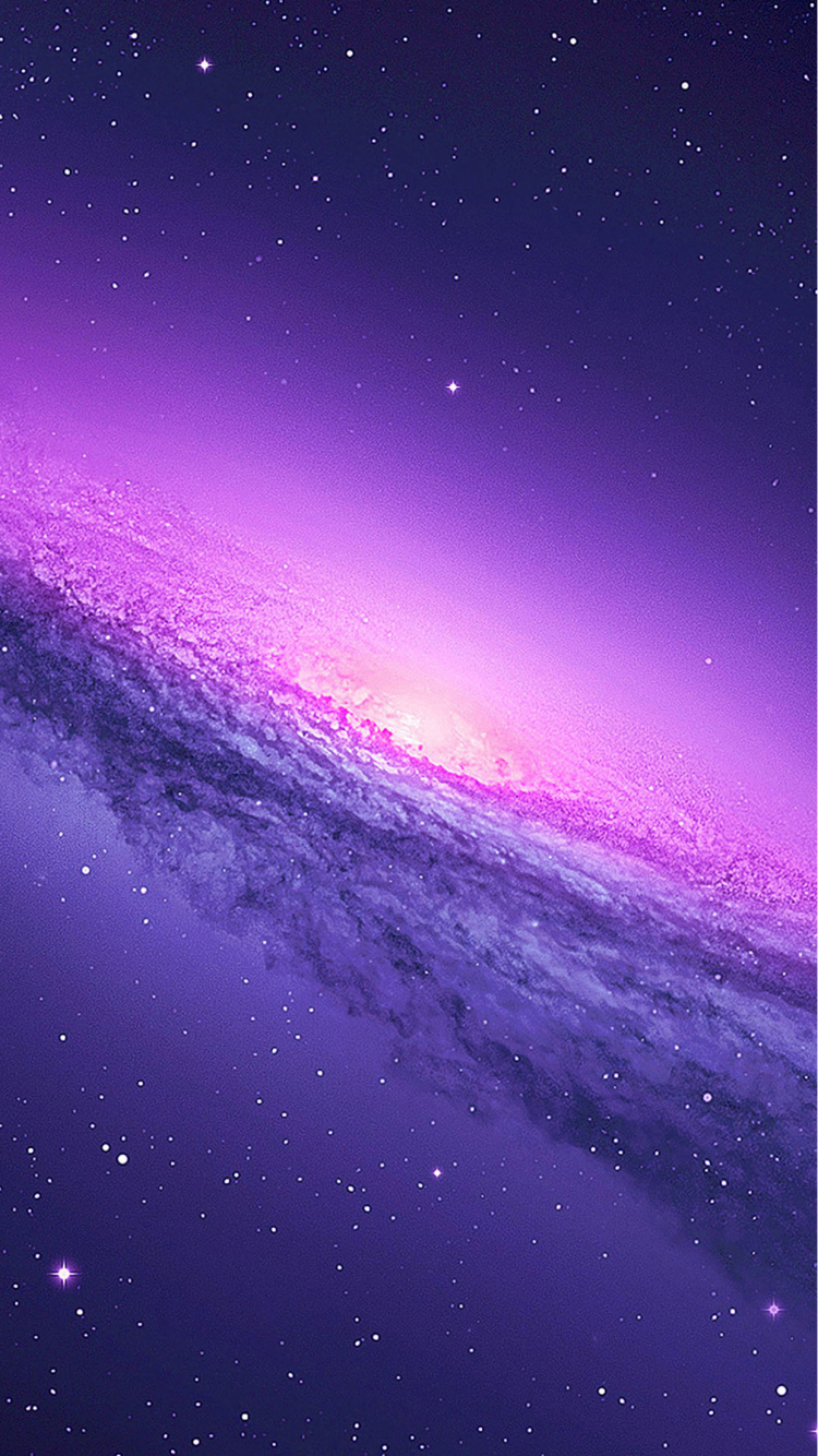 紫罗兰色, 紫色的, 气氛, 空间, 地平线 壁纸 750x1334 允许