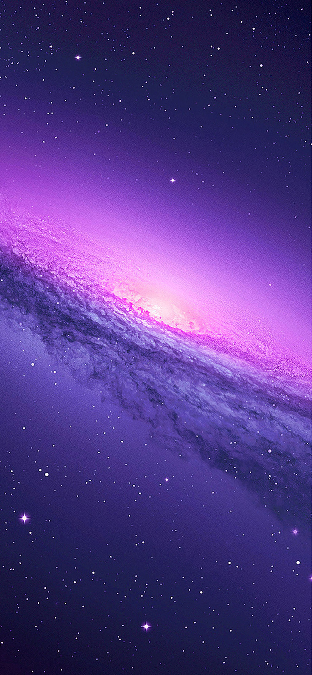 Cielo Morado y Blanco Durante la Noche. Wallpaper in 1242x2688 Resolution