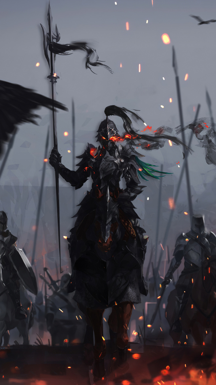 Art de Chevalier, Chevalier, Art, Art Fantastique, le Travail de L'art. Wallpaper in 750x1334 Resolution