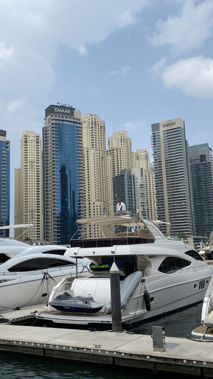 Dubai, Dubai Marina, Marina, Agua, Torre de Bloques. Wallpaper in 720x1280 Resolution