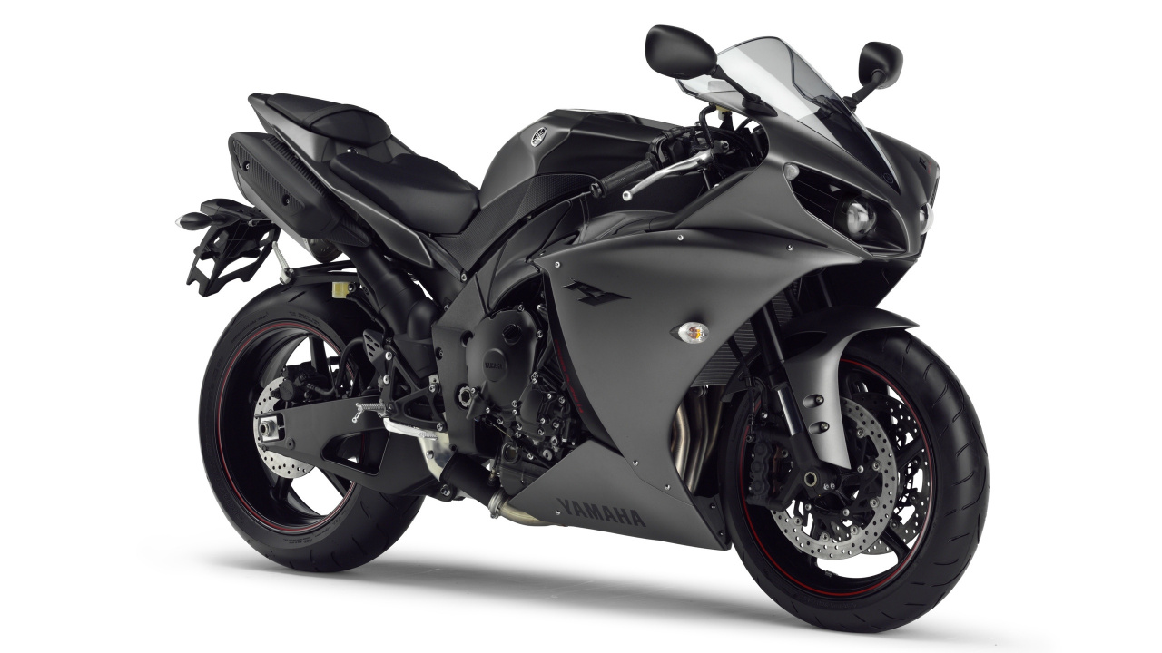 Black and Yellow Sports Bike. Wallpaper in 1280x720 Resolution