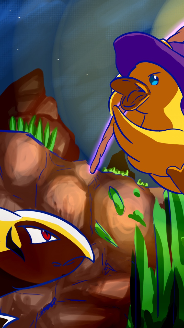 Art, Natural Environment, Botany, People in Nature, Cartoon. Wallpaper in 720x1280 Resolution