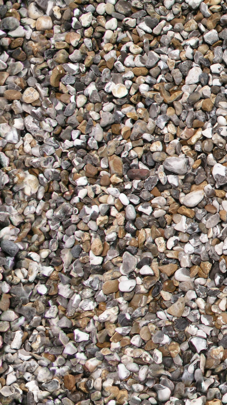 Brown and White Pebbles on Ground. Wallpaper in 750x1334 Resolution