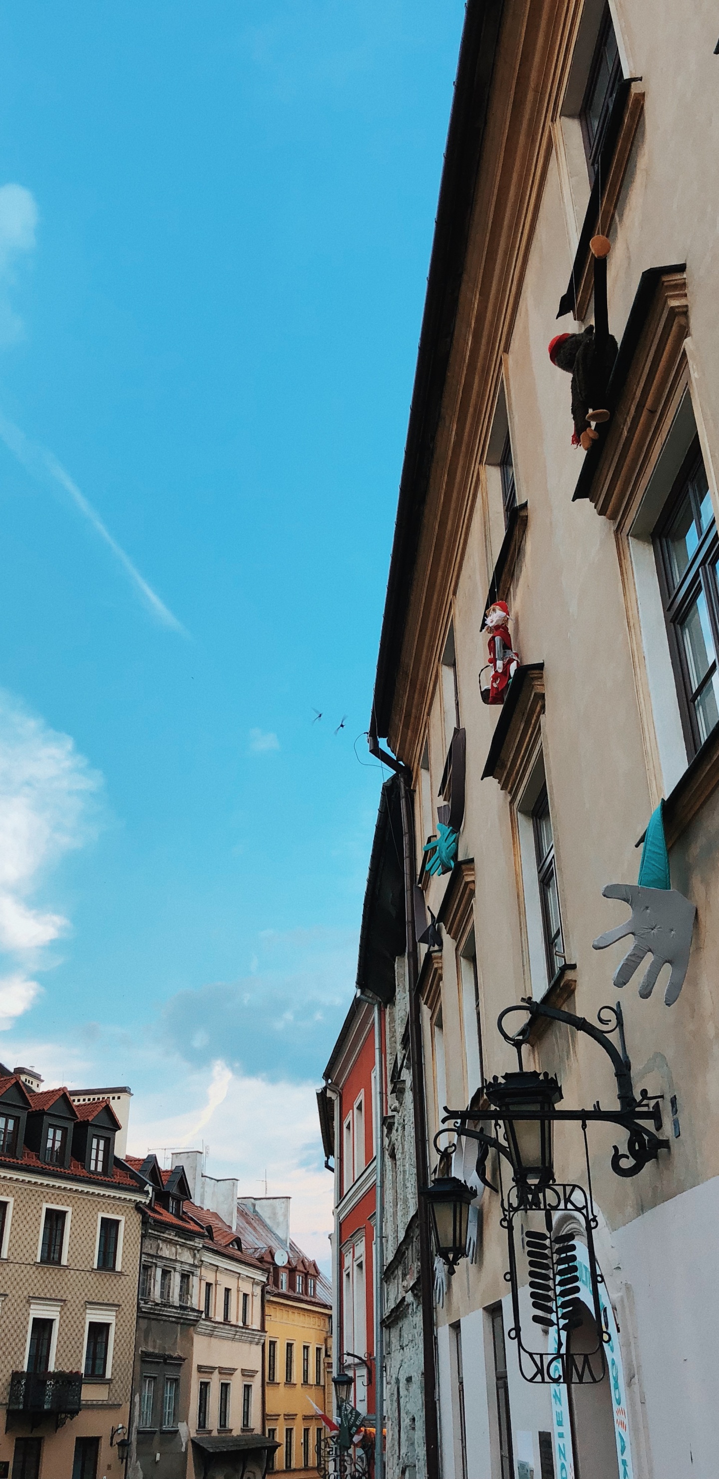 Faade, Road, Residential Area, Blue, Winter. Wallpaper in 1440x2960 Resolution