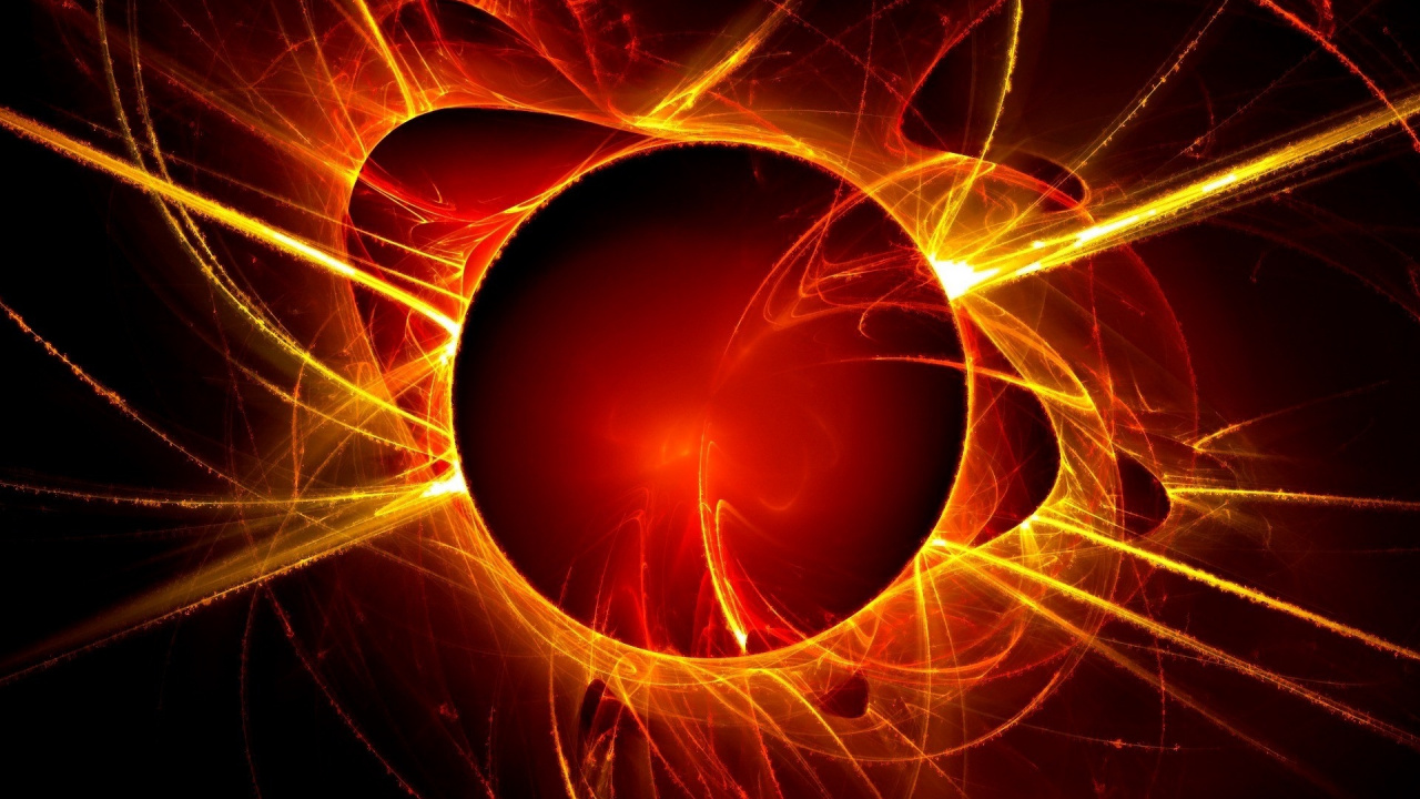 Gelbes Und Rotes Licht Digitale Tapete. Wallpaper in 1280x720 Resolution