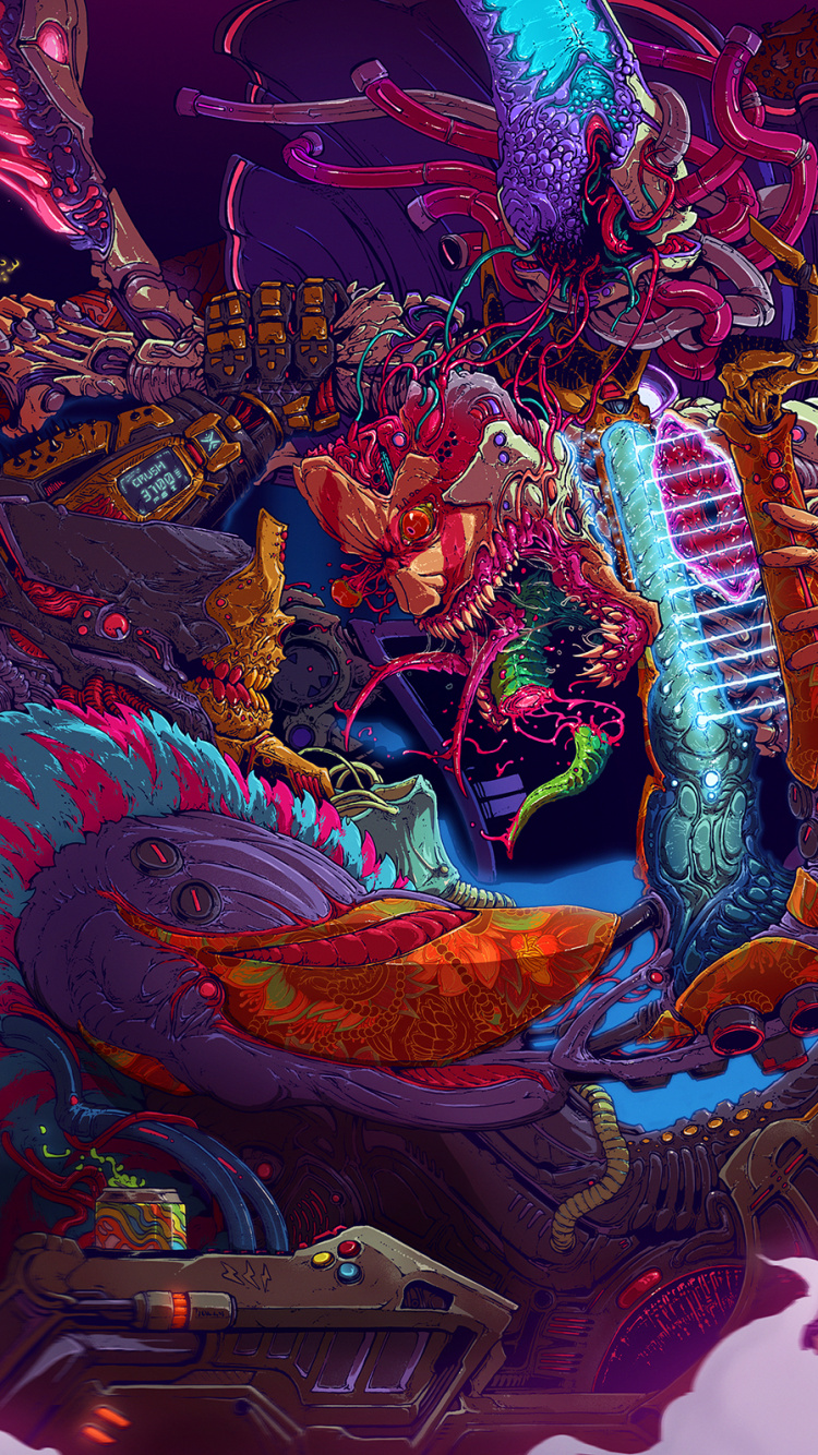 Karneval, Kunst, Anime, Internet-meme, Purpur. Wallpaper in 750x1334 Resolution