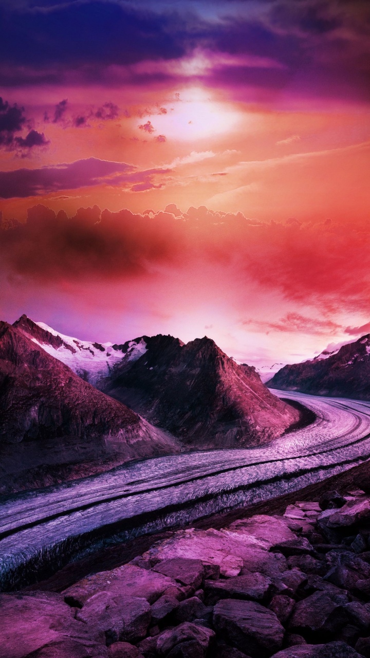 Pralax Digital, Presentacion, Ambiente, Afterglow, Naturaleza. Wallpaper in 720x1280 Resolution