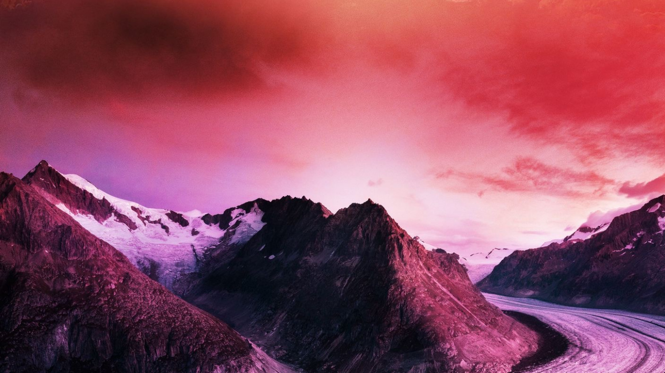 Pralax Digital, Slide Show, Cloud, Atmosphere, Afterglow. Wallpaper in 1366x768 Resolution