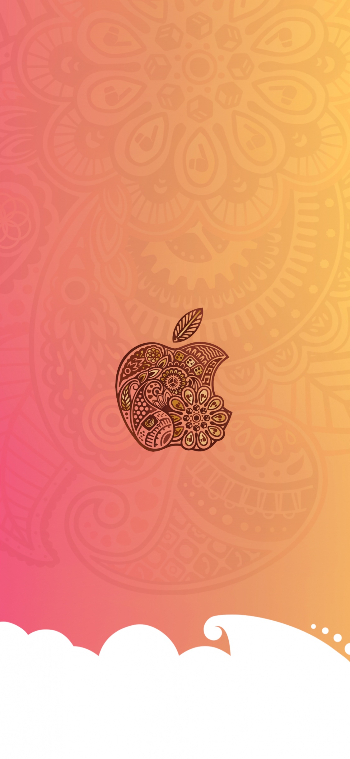 Apple, IPhone, Äpfeln, Android, Muster. Wallpaper in 1125x2436 Resolution