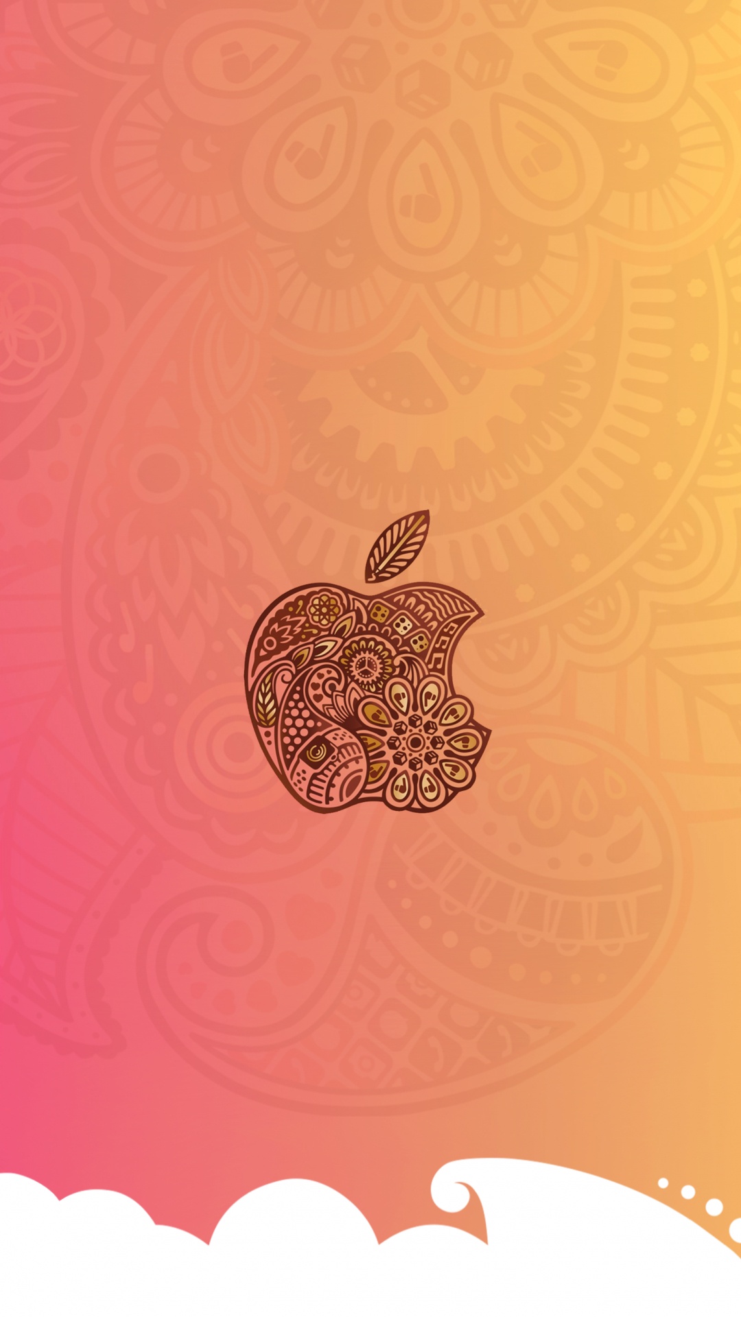 Apple, IPhone, Apples, Android, Pattern. Wallpaper in 1080x1920 Resolution