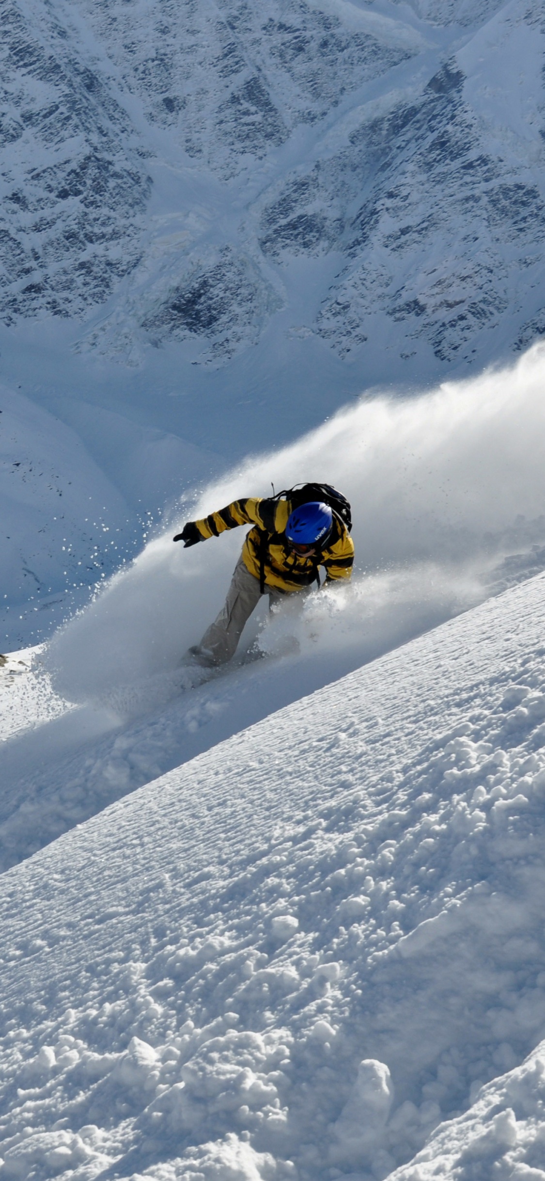 滑板滑雪, 极限运动, 滑雪道, 冬天, 娱乐 壁纸 1125x2436 允许