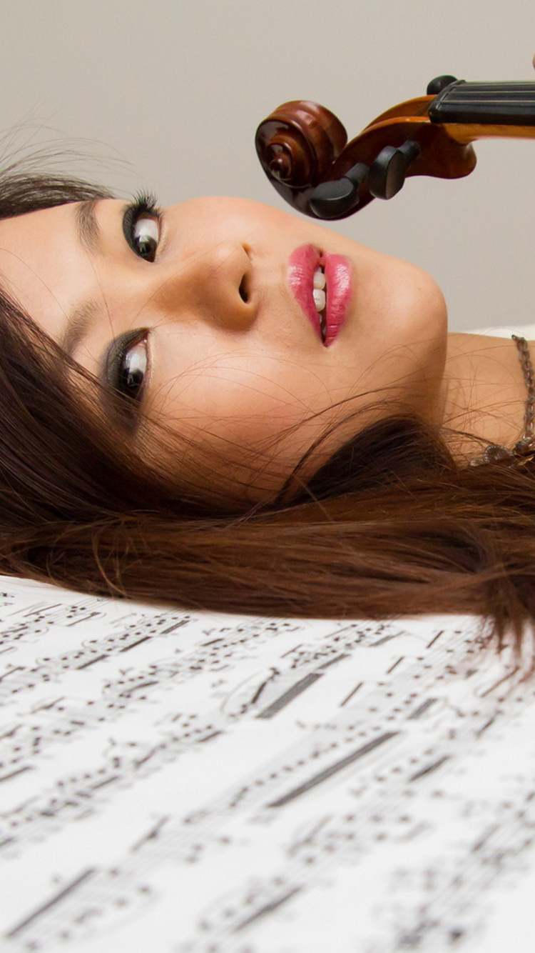Violinista, Violista, Familia Del Violín, Belleza, se Inclinó Instrumento de Cuerda. Wallpaper in 750x1334 Resolution