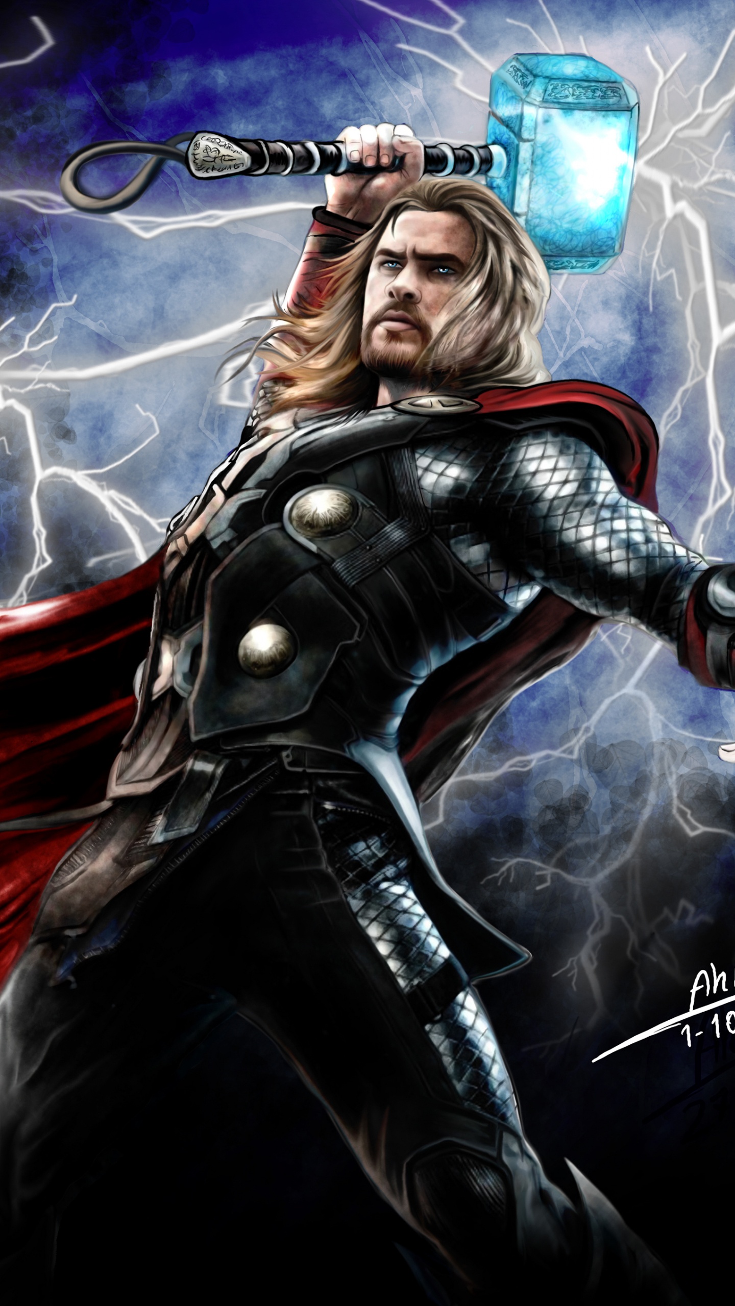 Mann in Schwarzer Lederjacke Und Hose Mit Einer Schwarz-roten Waffe. Wallpaper in 1440x2560 Resolution