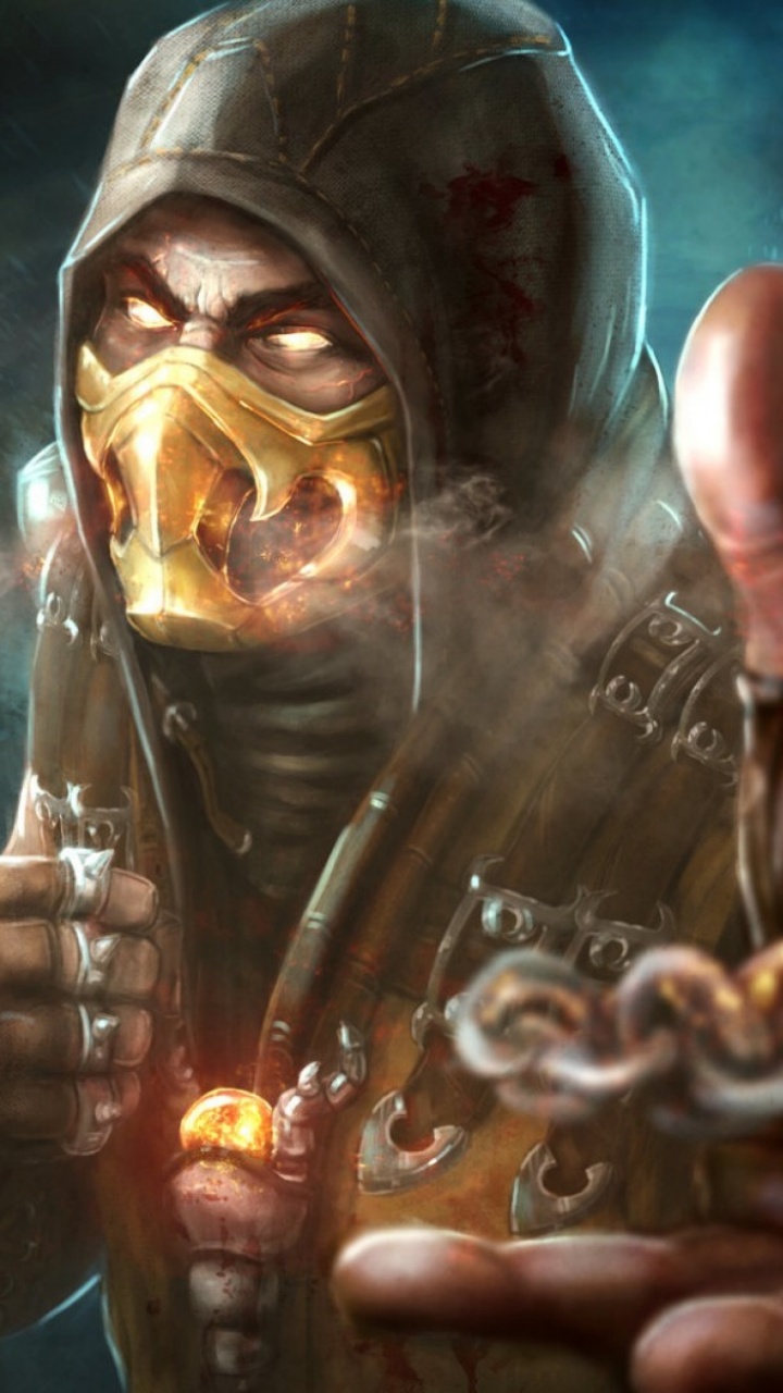 Mortal Kombat x, Skorpion, Mortal Kombat 11, Mortal Kombat, Hand. Wallpaper in 720x1280 Resolution