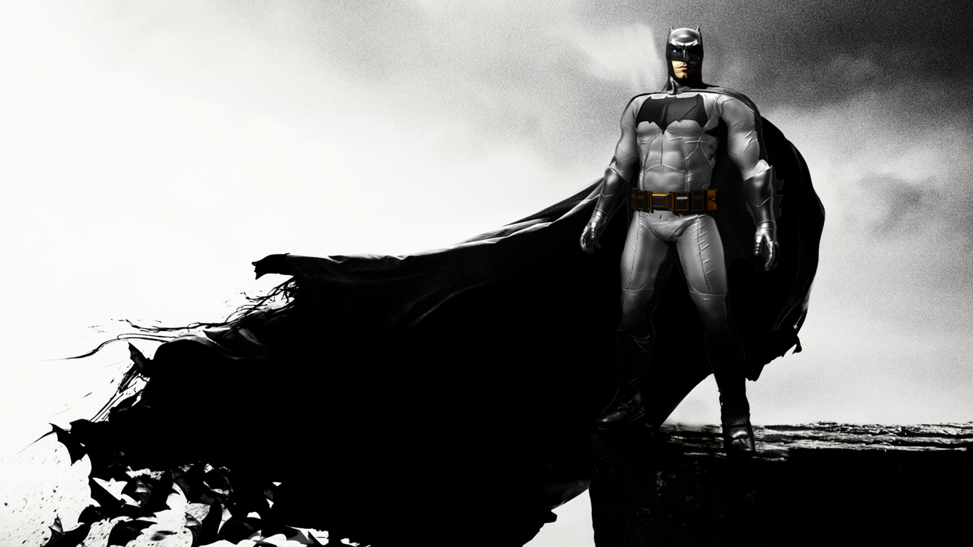 Homme en Veste Noire et Pantalon Debout Sur Rock. Wallpaper in 1920x1080 Resolution